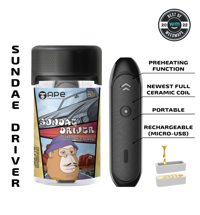 Sundae Driver (Hybrid) — 1g APE Disposable Vape