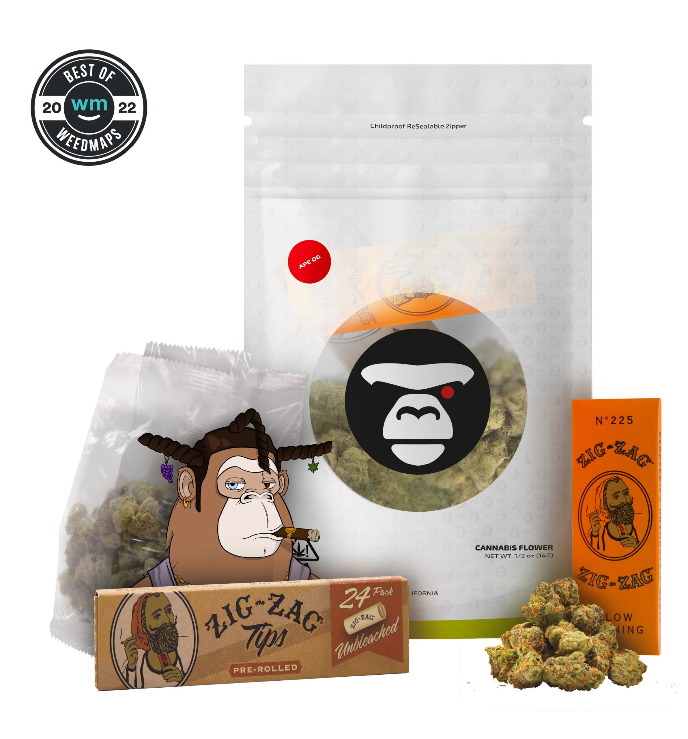 Cannabis Flower Ape Og 1/2oz — Indica