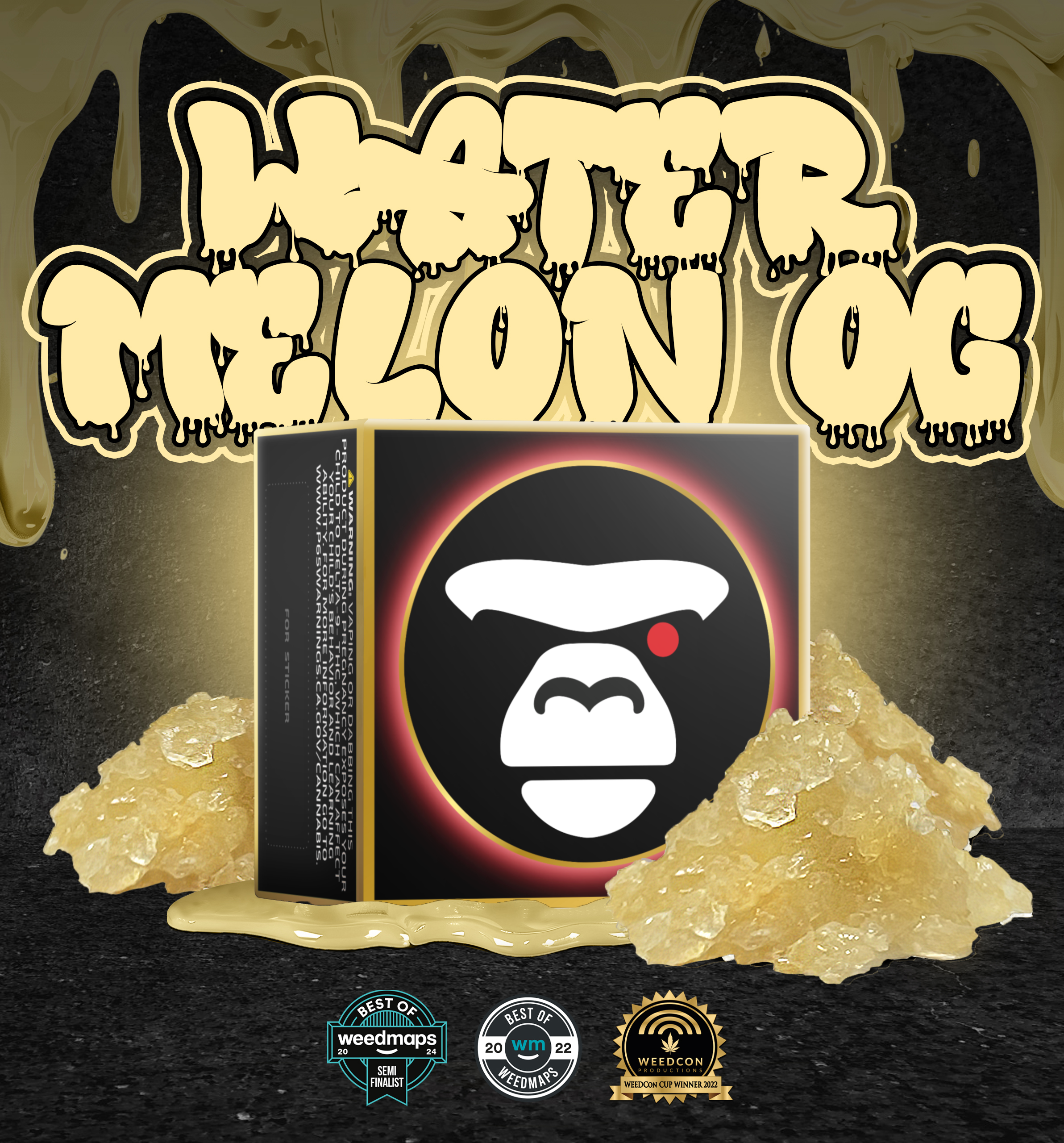 WATERMELON OG [Indica] — live resin sugar diamonds