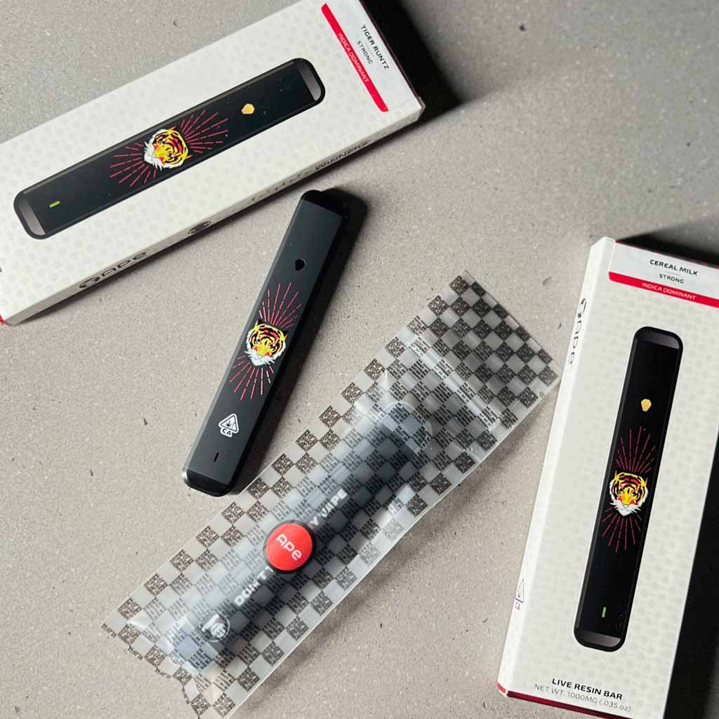 New Ape Live Resin Bar "Tiger Vape" Disposable Vape Pen