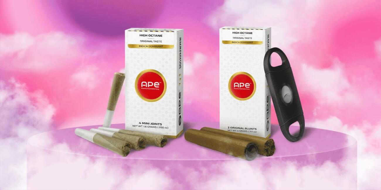 APE's Range of High Octane Strain Products: blunts and joints