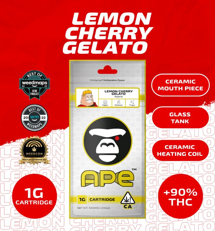 Lemon Cherry Gelato Cartridge 1g Ape