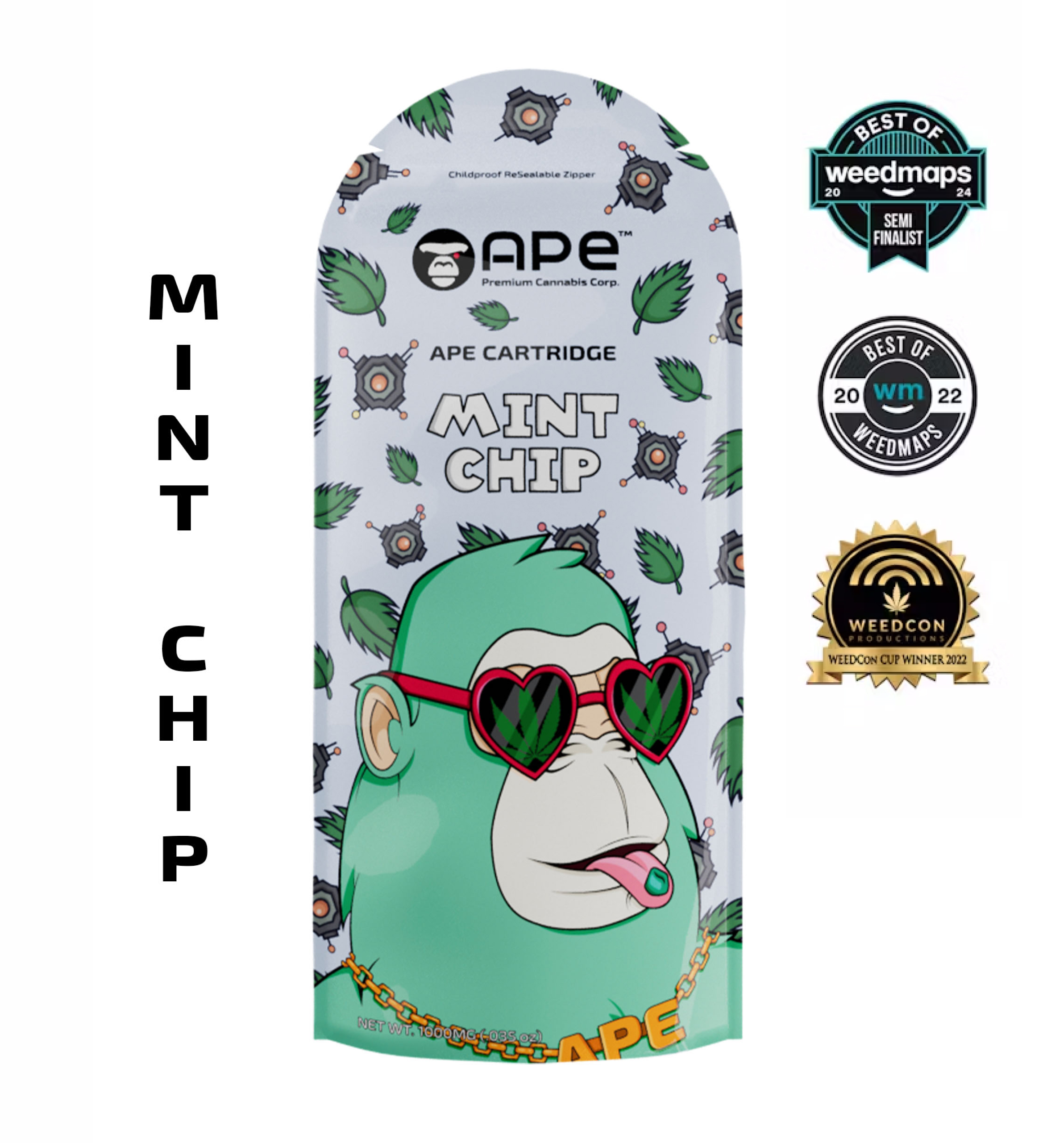 MINT CHIP  Sauce Cart (1000mg) | APE Premium Cannabis