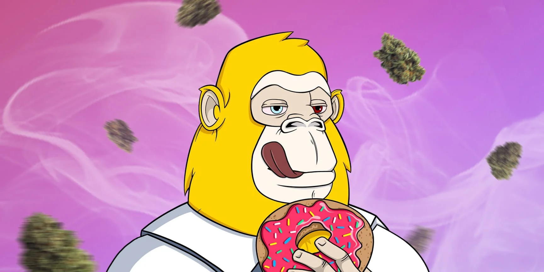 Ape with donut