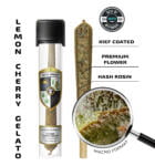 Lemon Cherry Gelato — Prerolls Hash Rosin Infused + kief (1.3g)