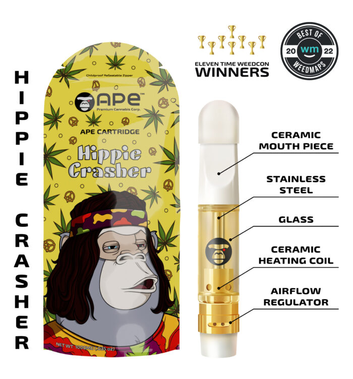 Hippie Crasher [indica] — Sauce Cartridge (1000mg)