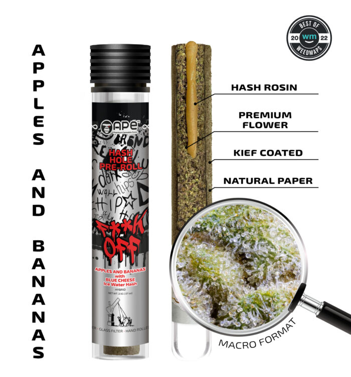 Apples and Bananas & Blue Cheese — Hash Hole Pre-Roll (2.5g)