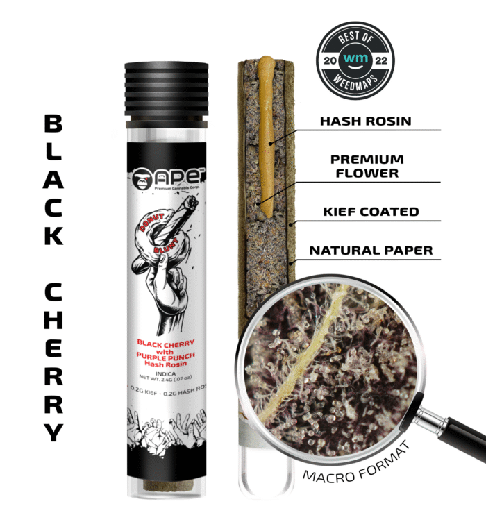 Black Cherry & Purple Punch — Hash Hole Pre-Roll (2.5g) - Image 1