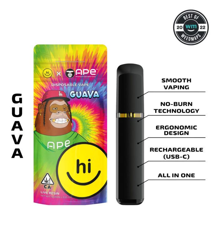 Guava — 1g APE & Hi! Live Resin Disposable (all in one)