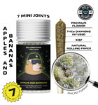 Apples and Bananas — 7 Mini joints infused + kief (4g)