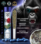 Strawberry Diesel 1g Joint -THCa Live Resin Infused and THCa Diamond Coated