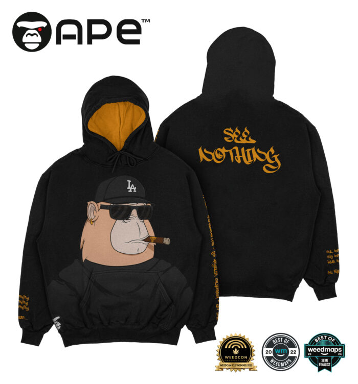 APE Streetwise Hoodie — Black & Orange Edition