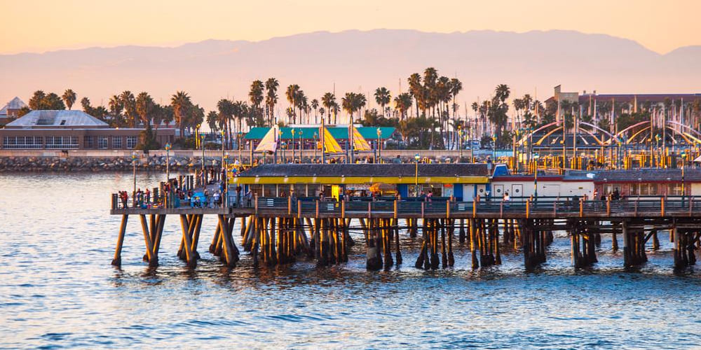 Stunning sunset view over Redondo Beach