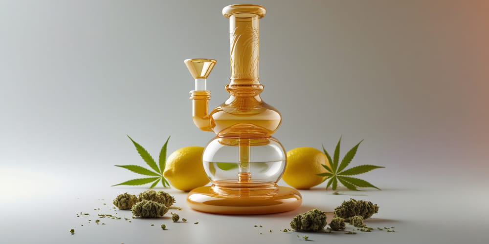 Best 10 Methods How to Clean a Bong A dirty bong with visible stains on the glass and resin residue