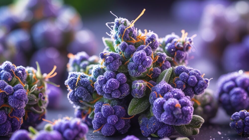 Top Fruity Marijuana Strains Blueberry cannabis strain buds with a sweet berry aroma