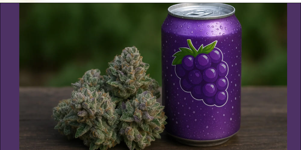 Grape Soda Weed Strain 2025 Person enjoying the relaxing effects of the Grape Soda Weed Strain cannabis in a cozy setting