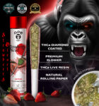 Strawberry Diesel - Joint THCa Live Resin Infused and THCa Diamond Coated (1g )