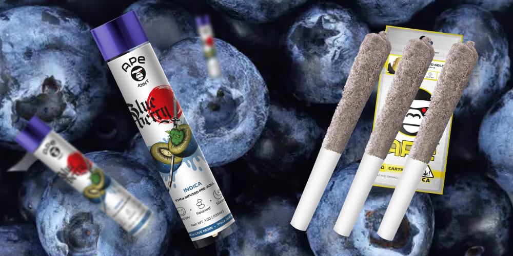Blueberry 1g Joint -THCa Live Resin Infused Blueberry 1g Joint -THCa Live Resin Infused