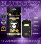 Blueberry THCa Live Resin Disposable 1g APE