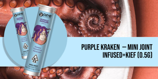 Purple Kraken — Mini joint infused+kief (0.5g)