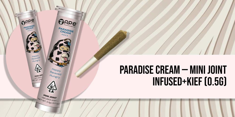 Paradise Cream — Mini joint infused+kief (0.5g) Paradise Cream