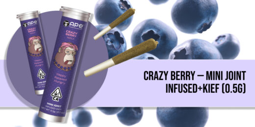 Crazy Berry — Mini joint infused+kief