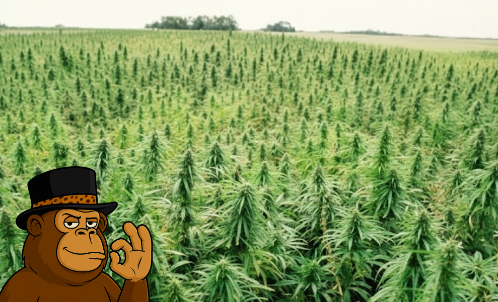 Balanced Hybrid cannabis flower on display in Long Beach