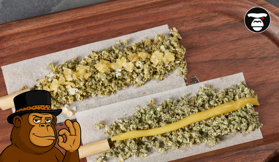 Infused Pre-Rolls with Wax and Crystals