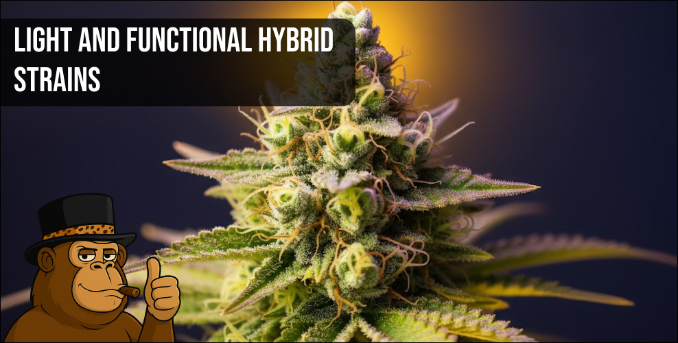 Close-up of a bright green hybrid cannabis bud with frosty trichomes and orange hairs.