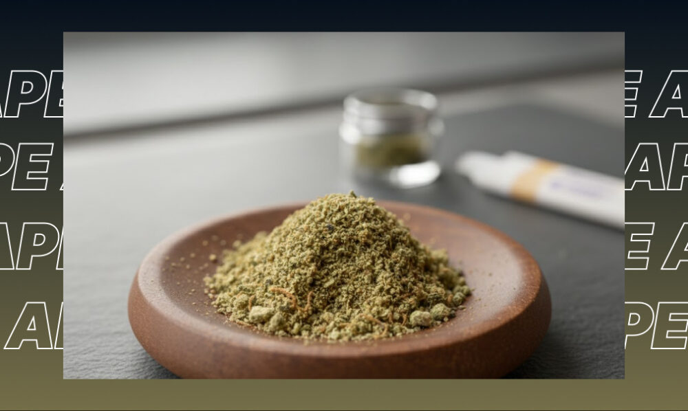 Best Weed Strains In Culver City A mound of golden cannabis kief served on a small wooden dish.
