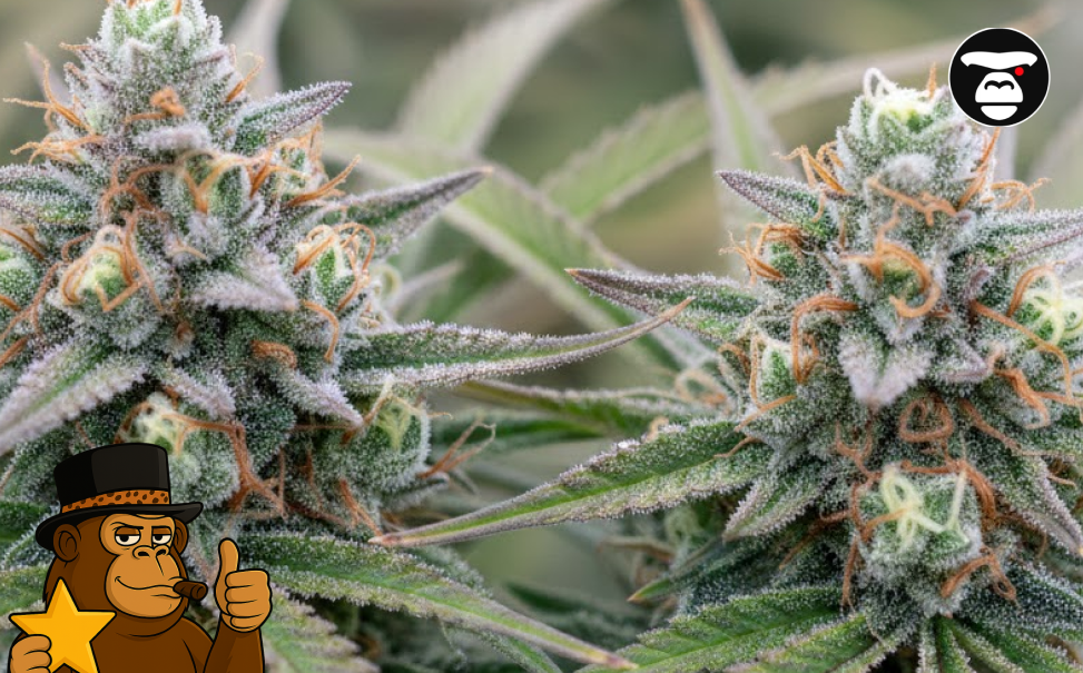 Best Weed Strains In Redondo Beach Close-up of a vibrant green sativa leaf with crystalline resin glands visible under light.