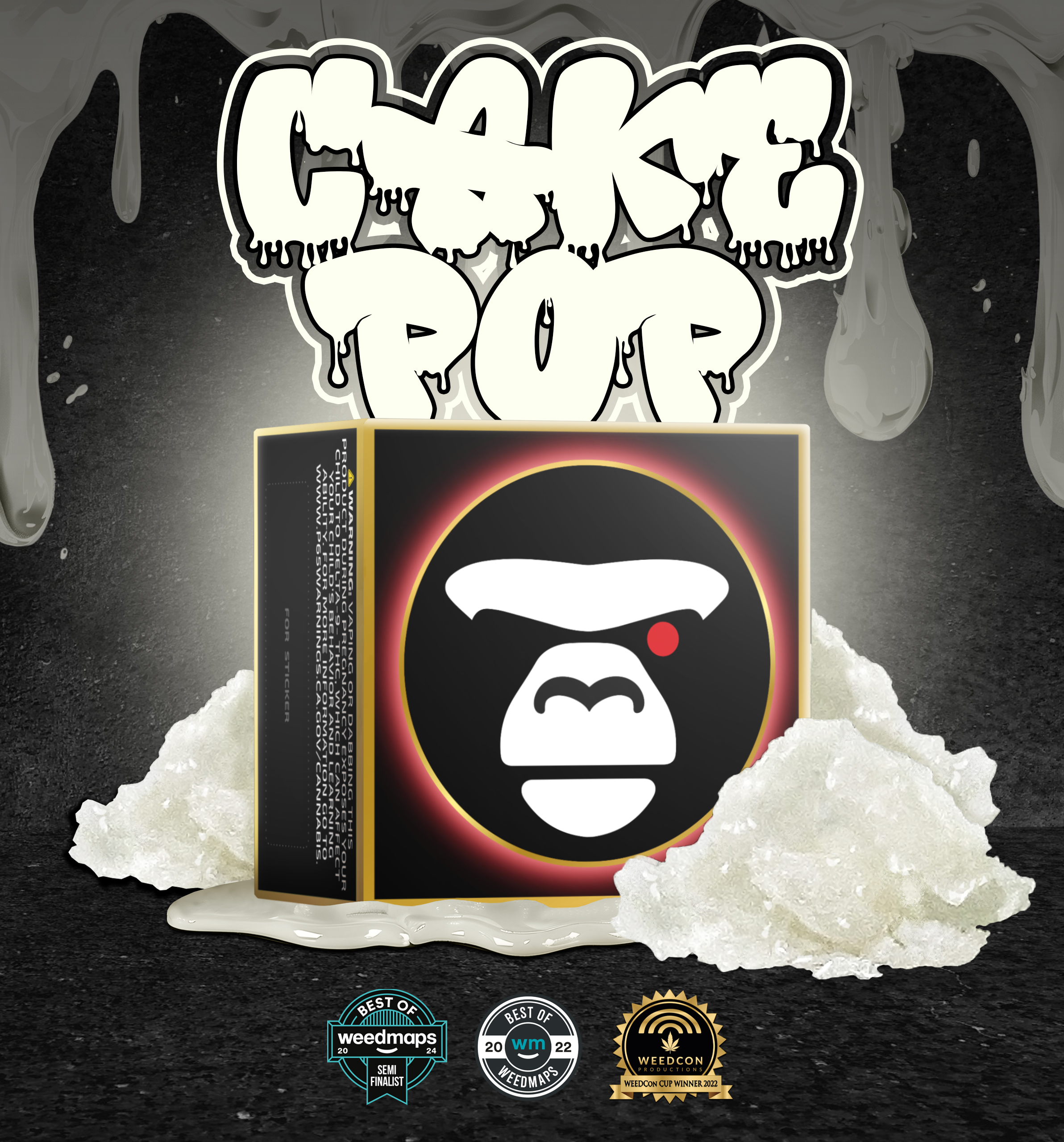 Ape-Live_Resin_Sugar_Diamond-Cake pop CAKE POP — live resin sugar diamonds (1000mg) - Image 1