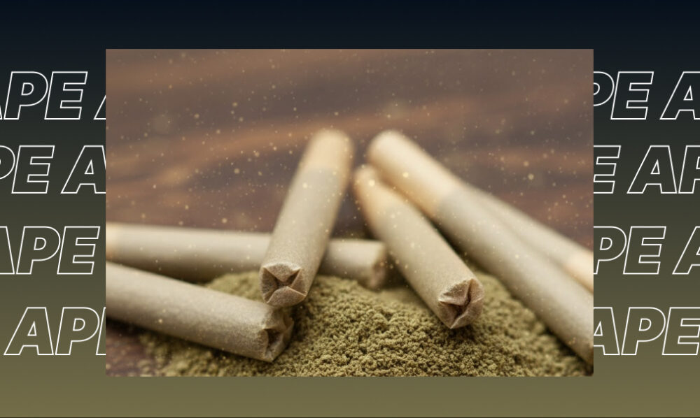 Best Weed Strains In West Sacramento Row of cannabis pre-rolls resting on a pile of kief.