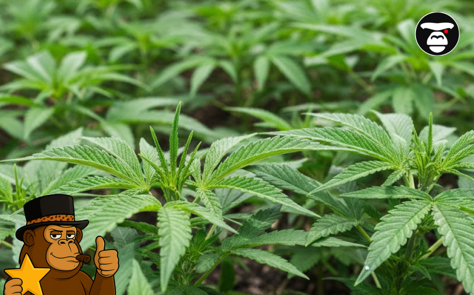 Best Weed Strains In Riverside Green cannabis plants growing in a controlled indoor environment.