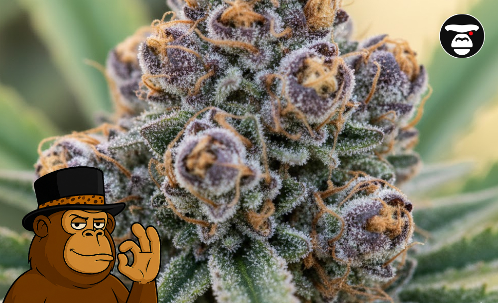 Macro photography of trichomes on cannabis buds showcasing high-quality THC cannabis products.